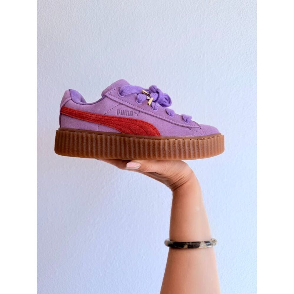 Puma x Fenty by Rihanna Creeper Phatty Lavender Purple & Cherry Red size 6 NWB - Picture 5 of 16